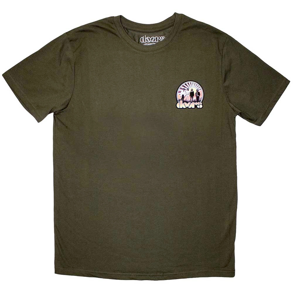 The Doors - Mini Sunrise Heren Tshirt - Groen
